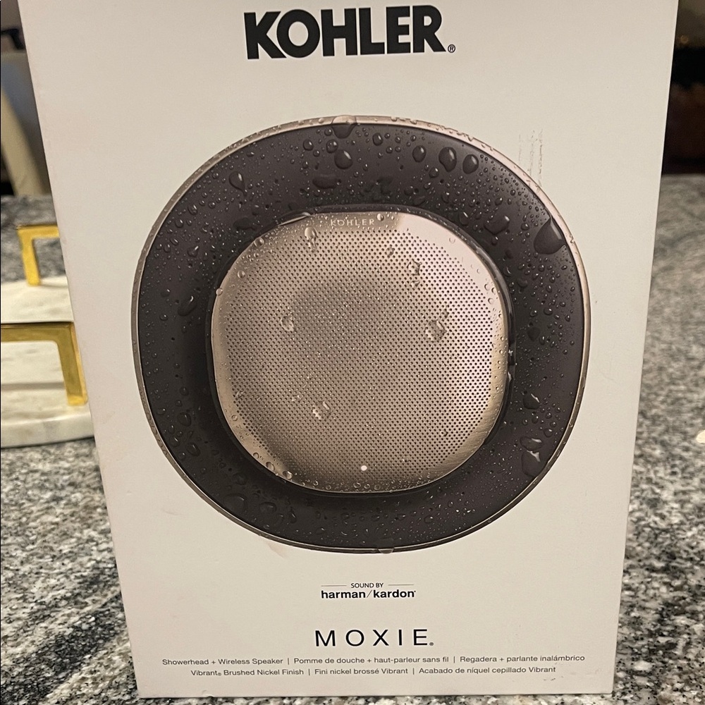 Kohler Moxie Portable Speaker - Black and Silver